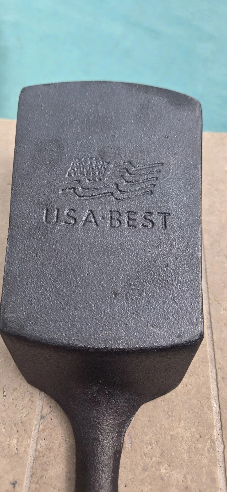 Cast Iron Spatula made from a Older Skillet USA