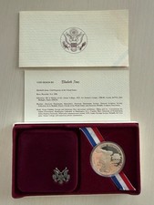 1983 S Proof Los Angeles Olympic Coin Commemorative Silver Dollar In OGP W/ COA