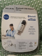 Belkin USB Bluetooth Adapter 330 Feet Wireless New In Box