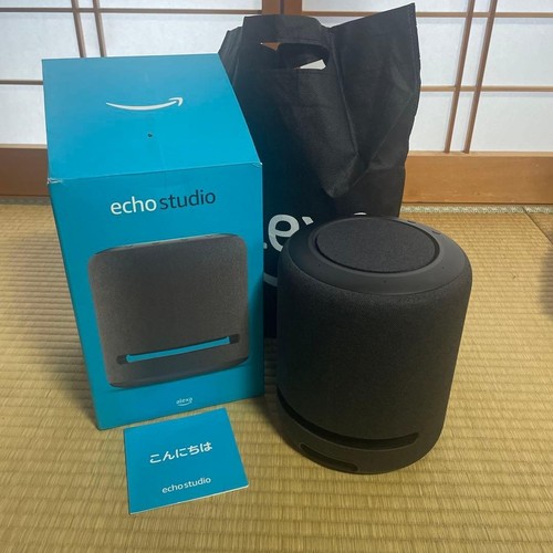 Amazon Echo Studio Smart Lautsprecher mit 3D Audio und Alexa Schwarz mit...