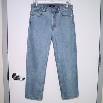 $270 APC - Blue High-Rise Martin Straight Cropped Jeans A.P.C. - Women's Size 29