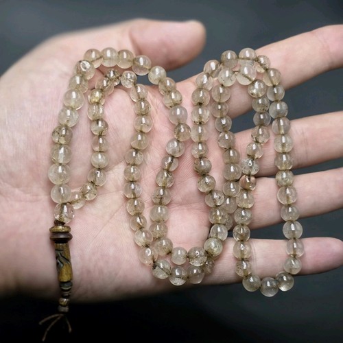 Himalayan Nepalese Old Crystals Beads Mala 108 Beads