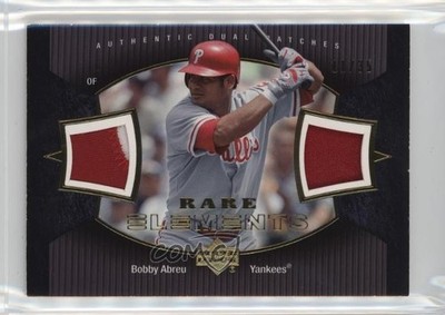 2007 Upper Deck Elements Rare 17/35 Bobby Abreu #RE-BA Dual Patch 1f60