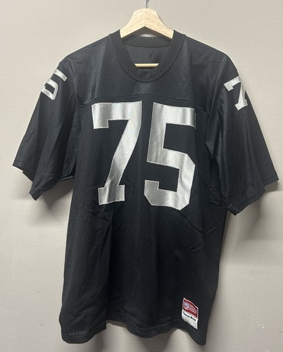 VTG 80s Howie Long Los Angeles Oakland Raiders Sand Knit Football Jers