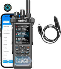 RT-950 PRO Ham Radio TX GPS/APRS 10W Walkie Talkie Long Range Handheld Two Way