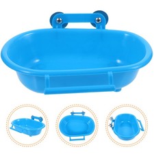 Parrot Bath Tub Travel Parakeet for inside Cage Bathing Bowl Birds