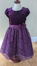 Jona Michelle Girls Purple Holiday Dress, Size 8