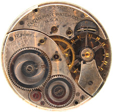 1923 ELGIN POCKET WATCH MOVEMENT 25558029 GRADE 345 12s 17j GM