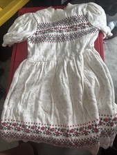 Janie and Jack FAIR ISLE ROSE SWEATER DRESS Ivory Fair Isle Rose 7t