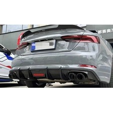 Gloss Black Rear Diffuser Bumper Lip for Audi A5 B9 S-Line S5 2016-2019 Body Kit