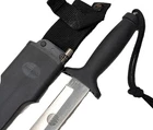 2000's Bear MGC Tac Tools tactical diver's knife and scabbard Blackie Collins