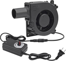 120Mm 12V BBQ Blower Fan ,120Mm X 32Mm Dual Ball Blower Fan 12V with 110V