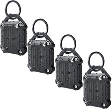 - Waterproof Airtag Keychain Holder Case,Screw Full Cover Compatible with Apple