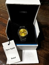 Seiko 5 SNXS81K 7S26 Automatic Sunburst Gold Dial Vintage Watch