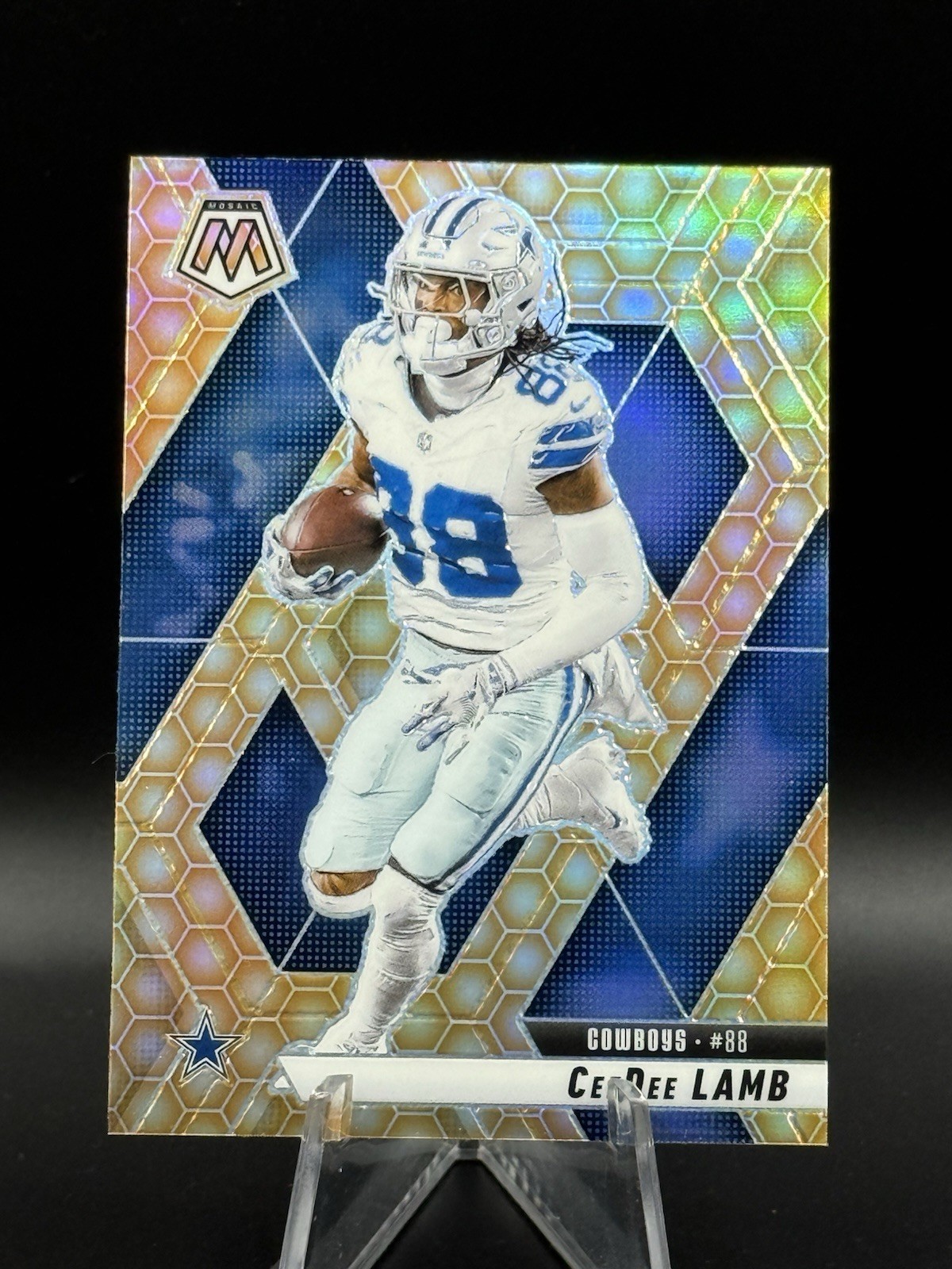 2025 Panini Mosaic CeeDee Lamb SP Honeycomb Prizm #209 Cowboys