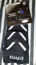 Experia THORLO Pads Coolmax Crew Socks Black/White Large M 10.5-11.5 W 11.5-13
