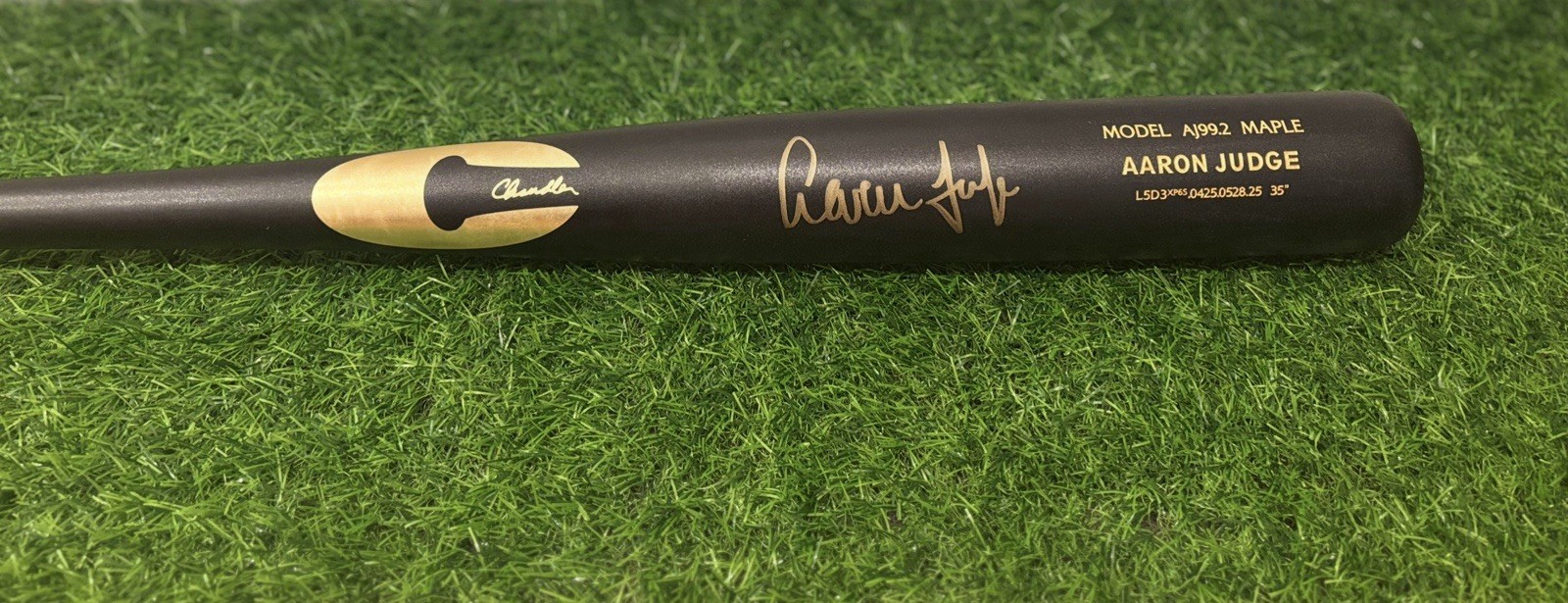 Aaron Judge Autographed Signed New York Yankees Chandler Game Model Bat MLB Baseball Bat Fanatics 