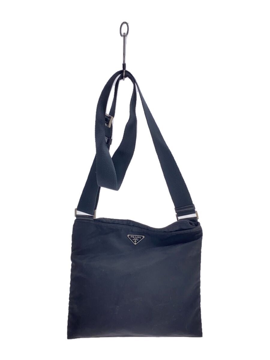 PRADA Black Nylon Shoulder Bag