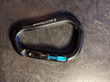 Black Diamond RockLock Magnetron Carabiner - Climbing Hardware Gear Blue