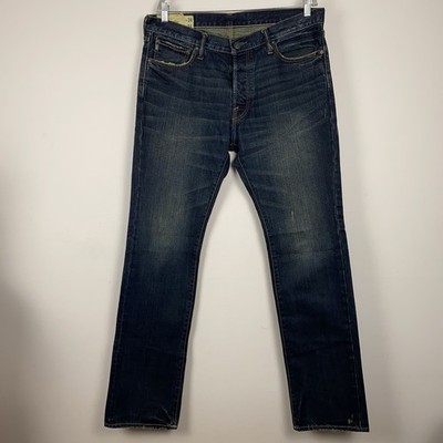 Abercrombie&Fitch Jeans W34 L34, Mod. REMSEN Low rise Slim Straight Cotton #10