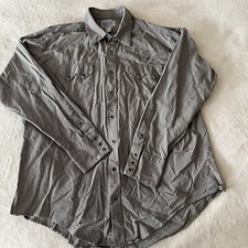 Rockmount Ranch Wear Shirt Men  s Large Houndstooth Long Sleeve Pearl Snap