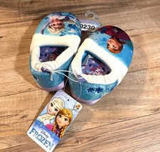 Girls Disney Frozen Kids Slippers Size 7/8 Featuring Elsa  Anna Gift