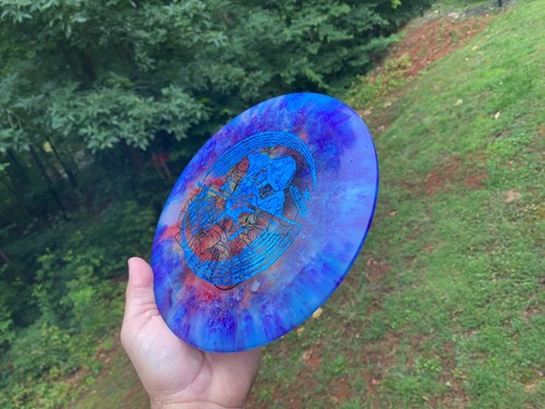 Lone Star Tombstone Glow NEW Disc Dyed X-Out Lone Wolf Stamp Blue 172g Colorful - Picture 4 of 5