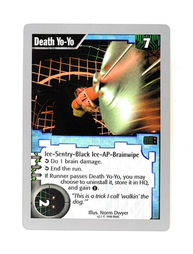 Netrunner CCG: Art Proof (Death Yo-Yo v2.1) Unsigned, WOTC ONR - 第 1/2 張圖片