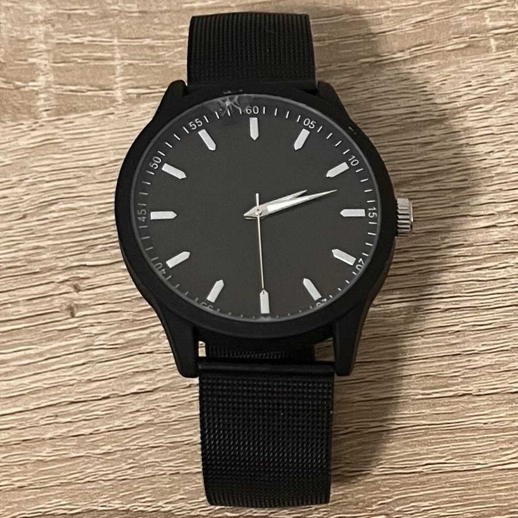 Goodfellow and Co Black Mesh Band Watch Fmdgf016 #101 for