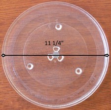 11 1/4" AMANA/MAYTAG MICROWAVE GLASS PLATE / TRAY 56001082 USED CLEAN