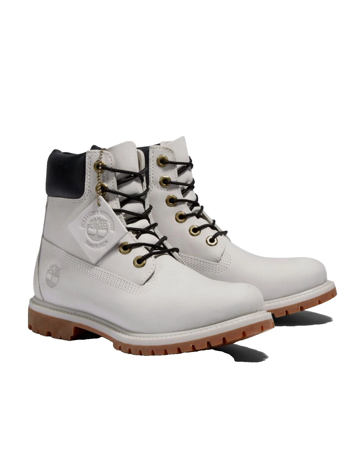 Timberland Leather Upper White Boots for Women