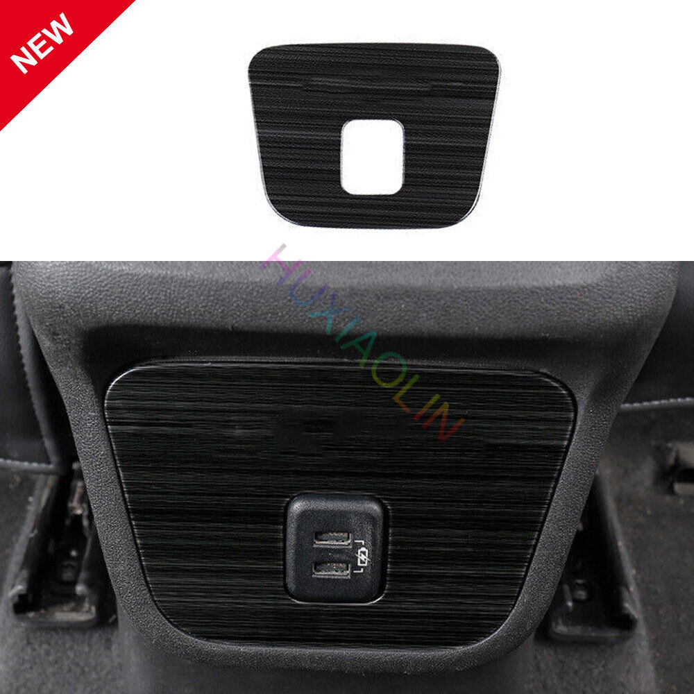 For Chevrolet Equinox 2018-21 Black Titanium Rear Cigarette Lighter Cover  Trim