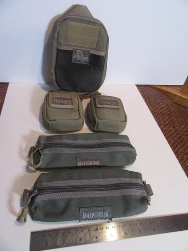 Lot of 5 Maxpedition Tactical Utility Pouches/Bags