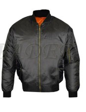 Mens MA1 Bomber Jacket Padded Flight Pilot Coat Warm Winter Casual S-5XL Zip Top