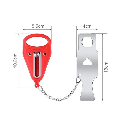 Portable Door Lock Hardware Safety Security Tool for Home Privacy Travel Hotel - Picture 11 of 11