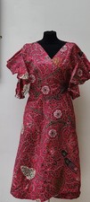 Ankara Print Plus Size Wrap Dress With Shawl Up To Size 24