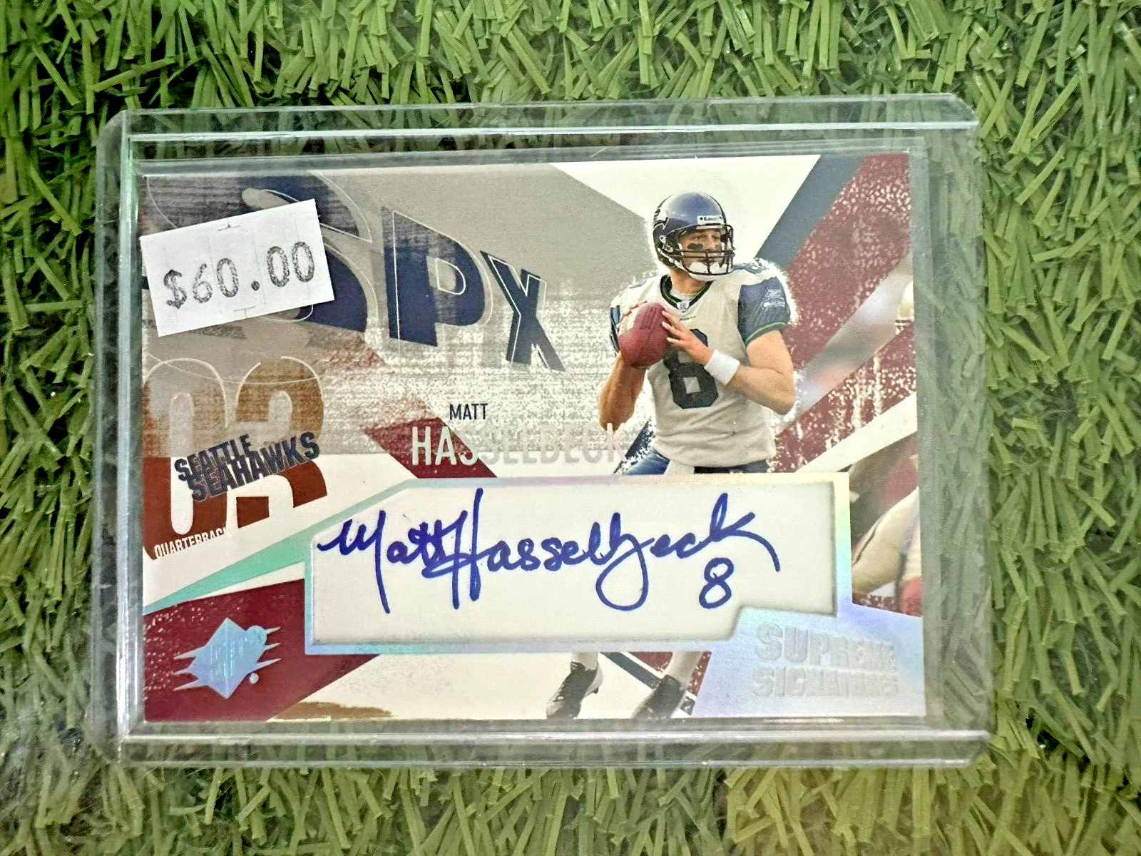 2003 UD Upper Deck SPX MATT HASSELBECK Supreme Signatures Auto Seahawks