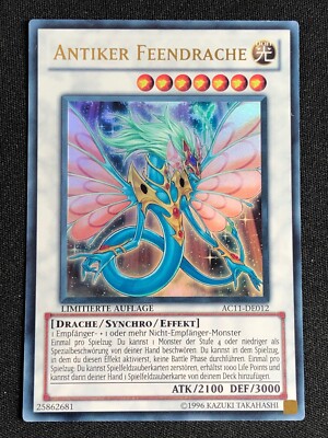YUGIOH ANCIENT FAIRY DRAGON AC11-DE012 ULTRA NM GERMAN | eBay