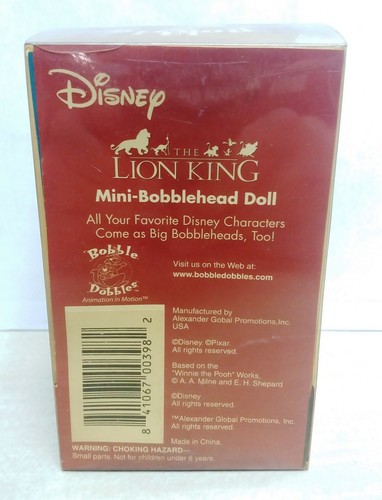72159 Mini Bobblehead Doll - PUMBAA - Il Re Leone The Lion King - Bobble Dobbles - Picture 2 of 5