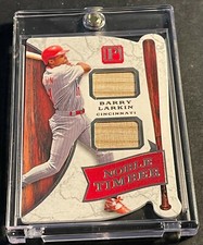 2016 BARRY LARKIN Panini Pantheon Noble Timber GAME USED BAT #d 14/99