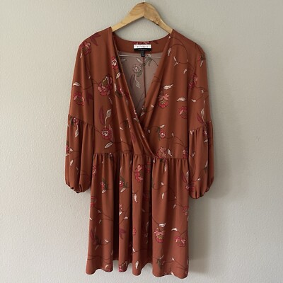 eloquii brown dress Elements Women's Plus Size Balloon Sleeve 18/20 Only non Size (AU):L red floral lace dress floor length prom dress