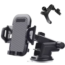 Car Windshield, air vent and Dashboard Mount Cell Phone Holder