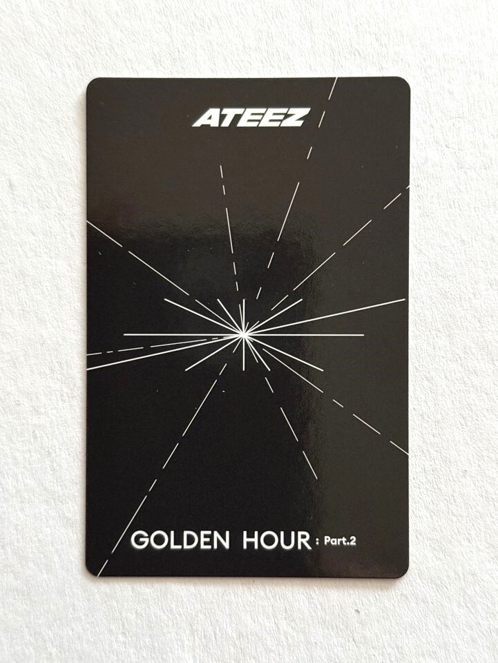 ★非売品◆サインCD◆ATEEZ◆GOLDEN HOUR : Part.2 Ateez 11th Mini Album Golden Hour Part.2 Official Photocard