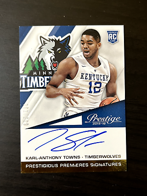 Karl-Anthony Towns 2015-16 Prestige Prestigious Signatures Karl-Anthony Towns 2015-16 Prestige Prestigious Signatures