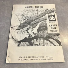 David Bradley  Chain Saw Owner’s Manual 917.60008 Sears