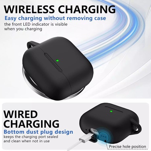 For Airpods 4 Case Cover 2024 with Cleaner Kit,Soft Silicone Protective Case for - Picture 2 of 24
