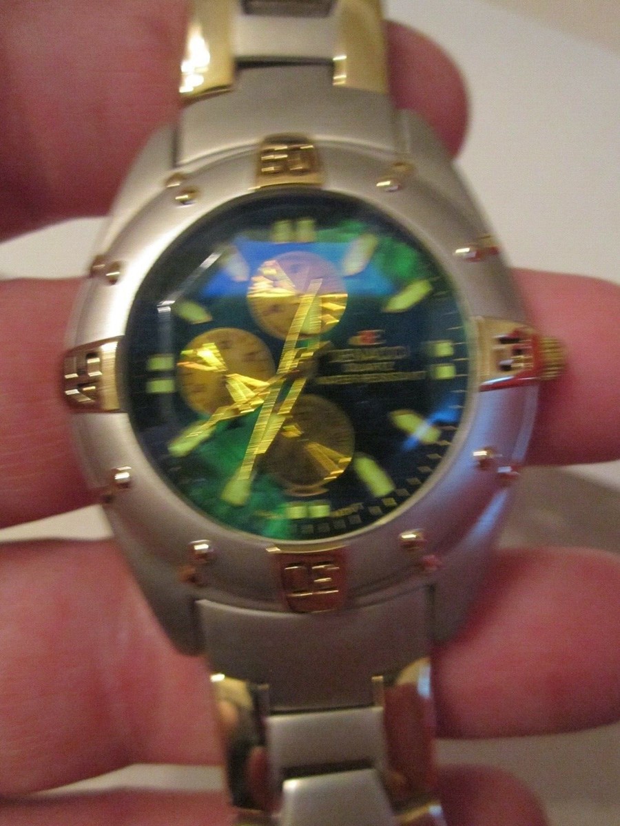 DENACCI WATCH - FACETED CRYSTAL QUARTZ - RUNS GREAT - BBA-28
