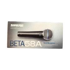 Shure Beta 58A Supercardioid Dynamic Vocal Microphone Authentic Open Box
