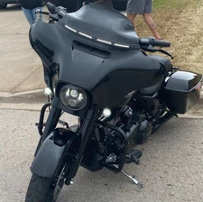 Black 9" Windshield Windscreen Fit For Harley Touring FLHT FLHX CVO 2014-2022