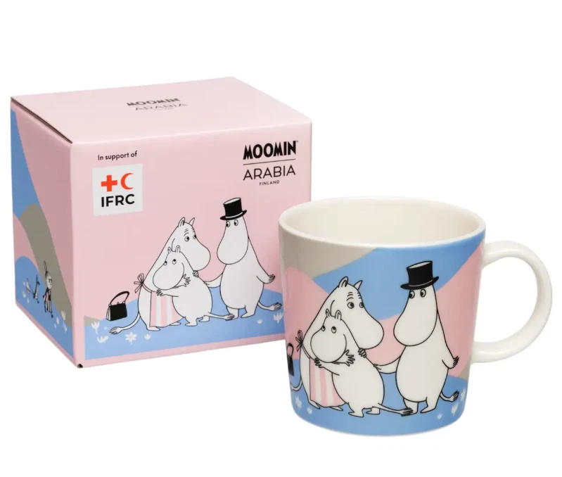 [2 mugs] Moomin ARABIA Home at Last Mug Cup Red Cross Japan Opera Mug Cup 0.3L - Image 4 of 4
